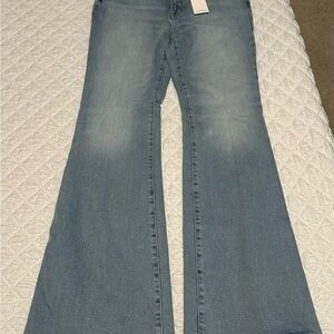 Good American Light Blue Flare Jeans